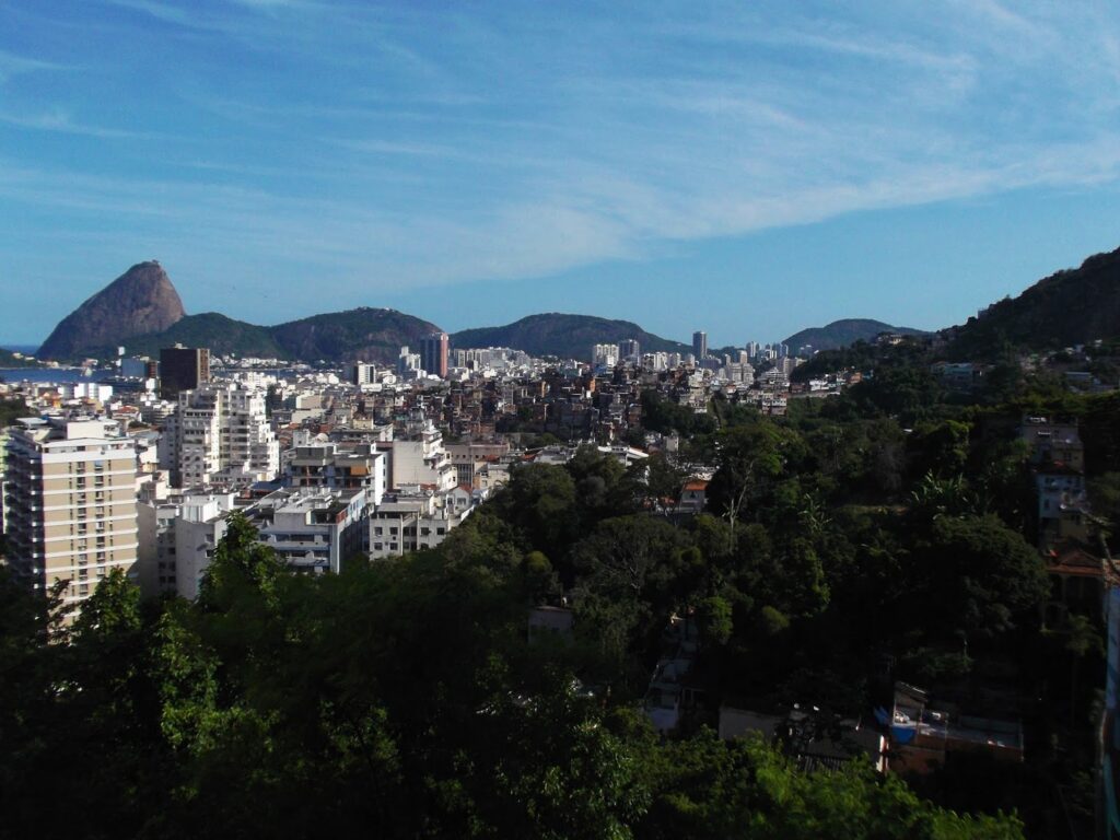 View from Santa Teresa, one of the rough neighborhoods in Rio de Janeiro.