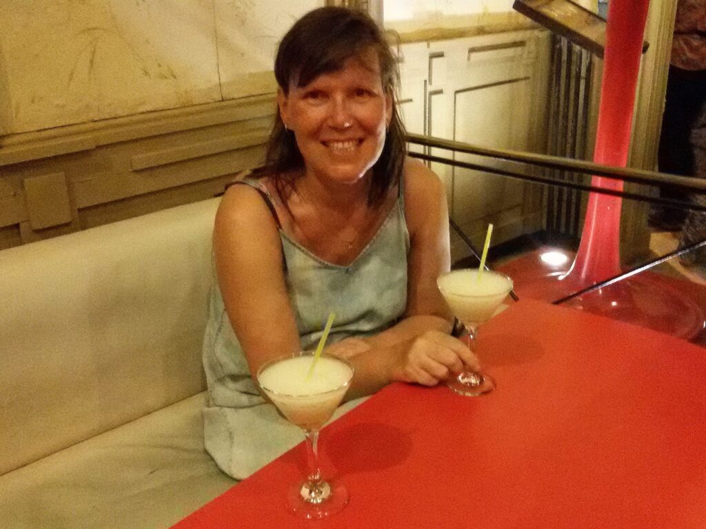 Renata Green at the Floridita Bar in Havana
