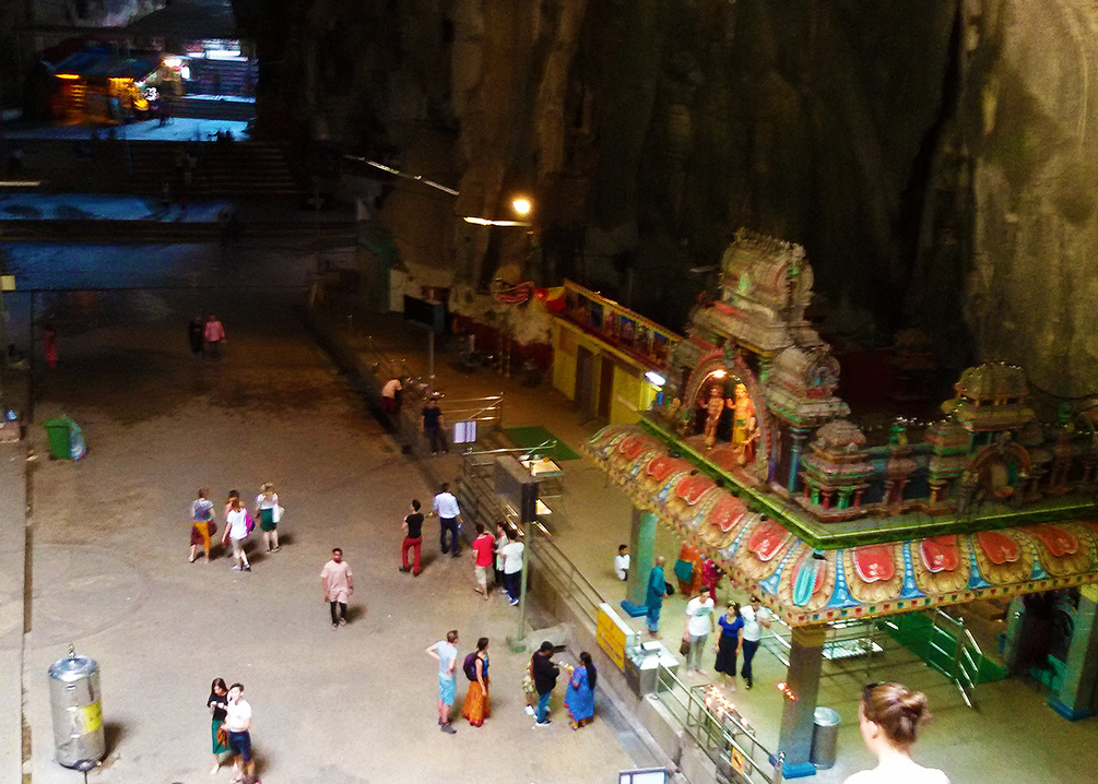 The main cave of the Batu Caves on the outskirts of Kuala Lumpur