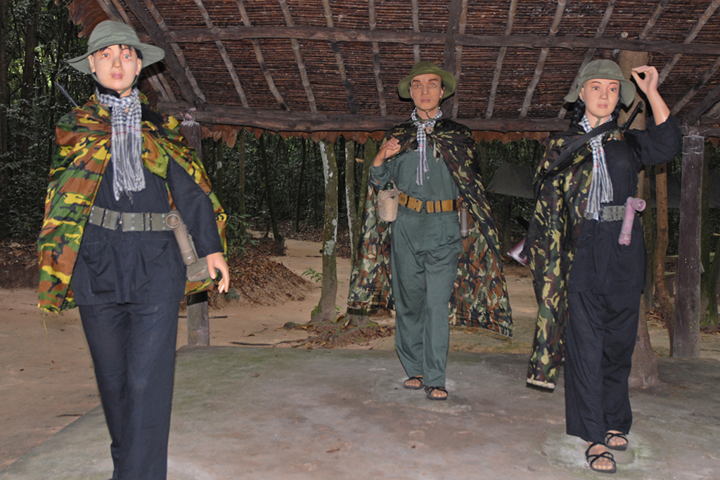 Dummies at the Cu Chi tunnels