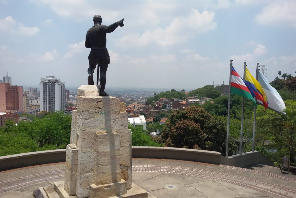 Statue of Sebastián de Belalcázar at Cali, Colombia