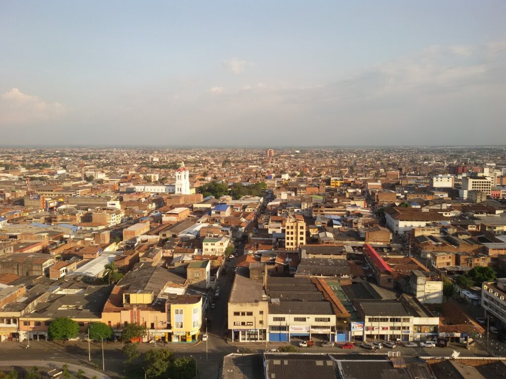 View from the Hotel Room in Cali, Colombia