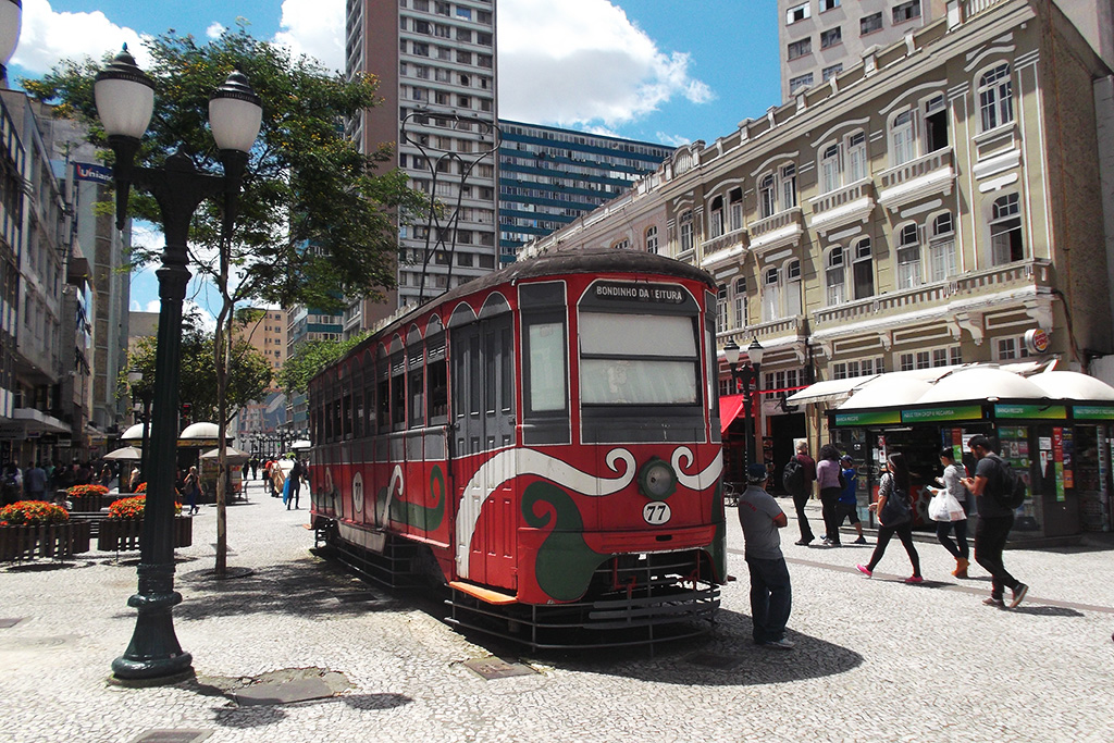 Streetcar in Curitiba