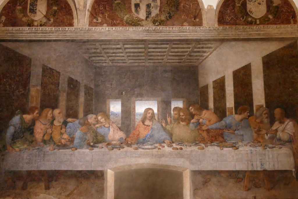 Cenacolo by Leonardo da Vinci in Milan.