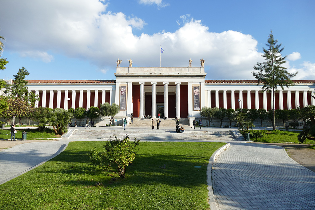 The stately Archaeological Museum in Athens
