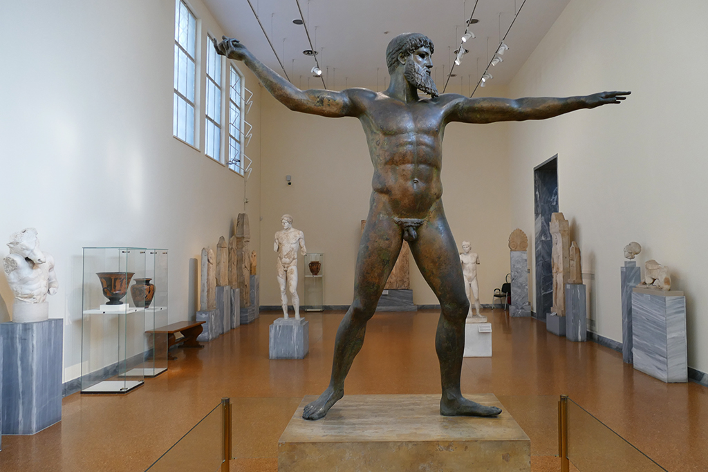 Statue of Zeus or Poseidon at the Archaeological Museum in Athens