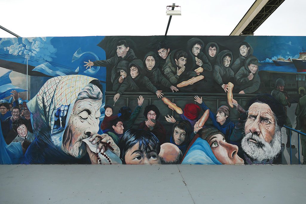 Mural of the Monument to the Soldiers in Malvinas