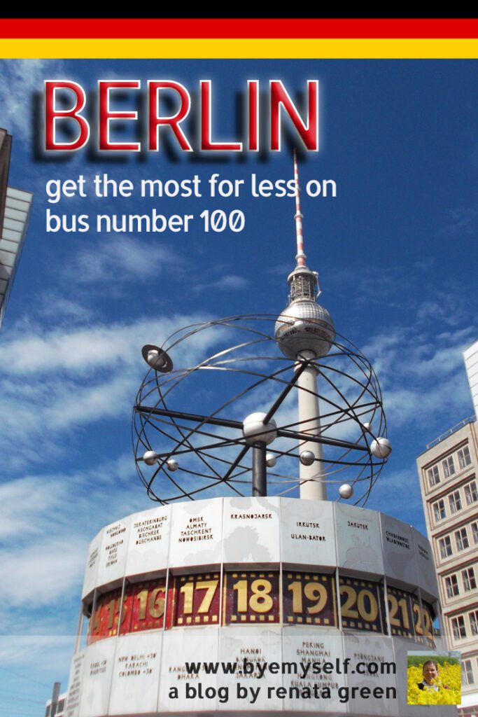 Pinnable Picture for the post on BERLIN guide: get the most for less on bus 100