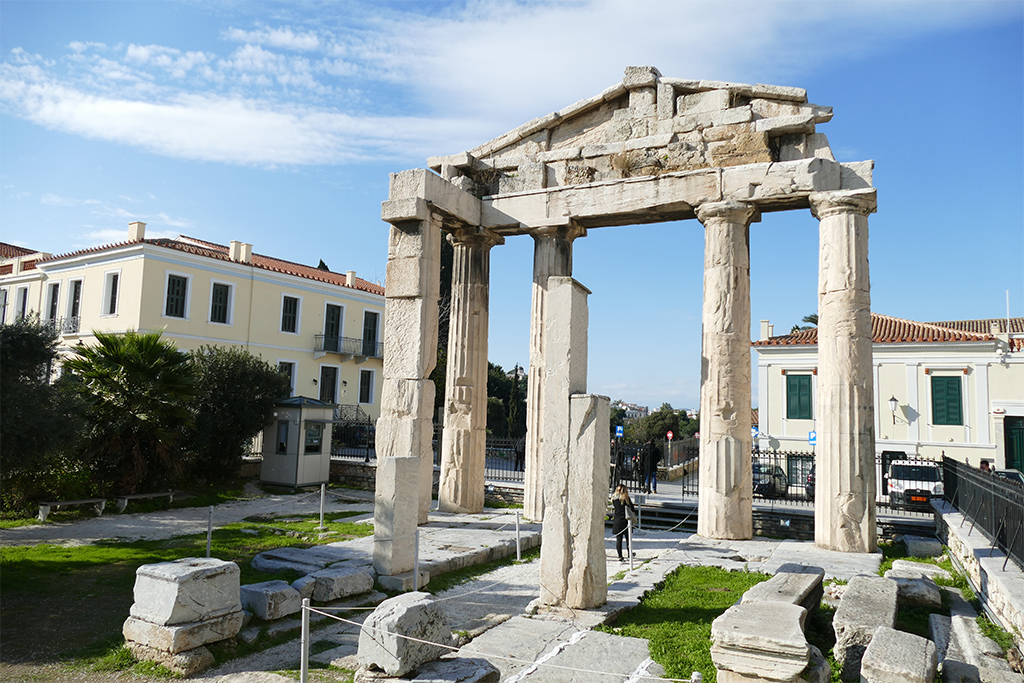 Hadrian's Library in Aathens