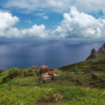 View of the ocean from the island of Brava, Cape Verde