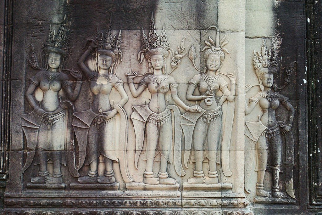 Carved Details at Angkor Wat