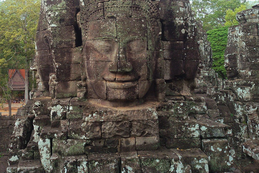 Carved Faces at Wat Bayon