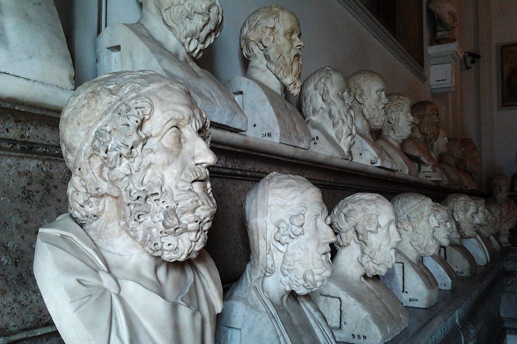 Sculptured heads at the Musei Capitolini in Rome