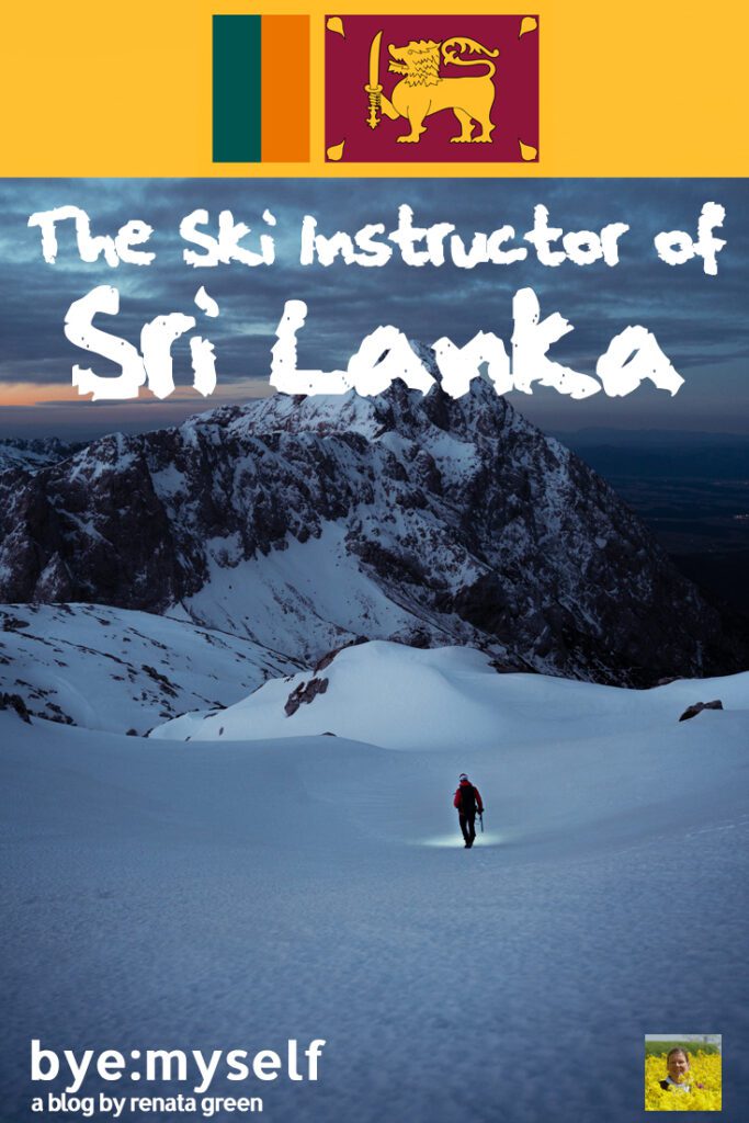 I met Sri Lanka's only ski instructor. This encounter is proof that travelling solo is a great chance to come across people that open up to you in a blink of an eye. #solotravel #femalesolotravel #globetrotter #srilanka #airportshuttle #byemyself #byemyselftravels