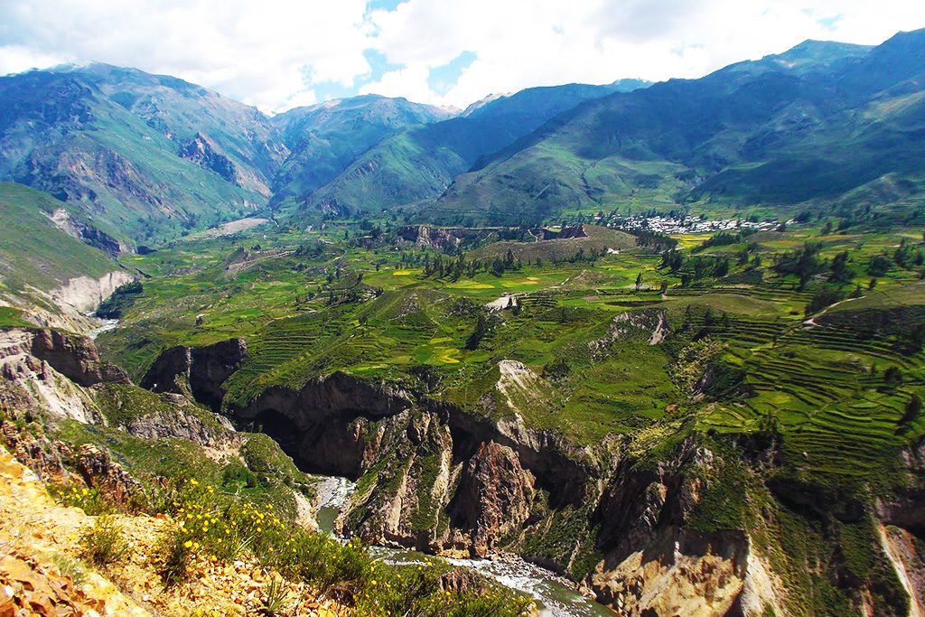 Overlooking the majestic Colca Valley.