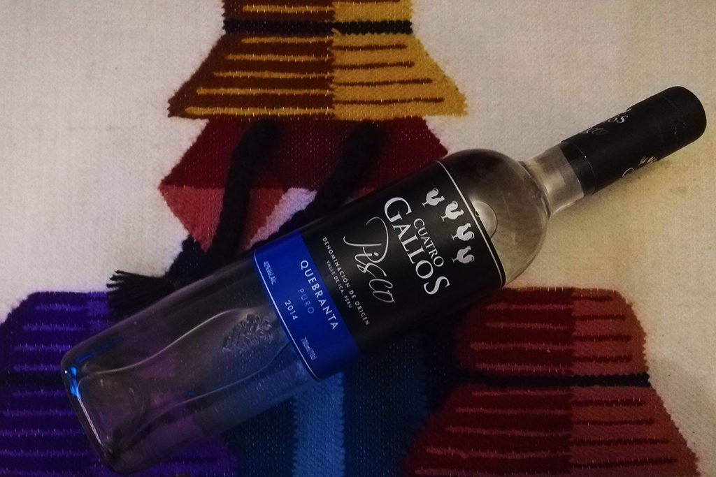 Perú's signature liquor - Pisco from the Ica Valley, recommended in the guide on Ica and Huacachina.