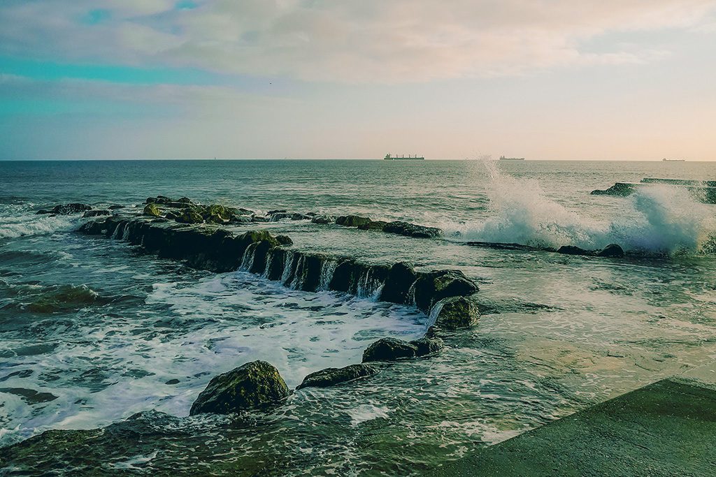 Wild waters on the shore of Estoril, in the community of Cascais.