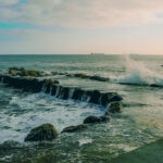 Shore of Estoril with wild waters