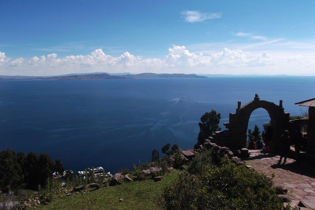 Isla Taquile on Lake Titicaca after visiting the Uros Islands on a trip from PUNO 