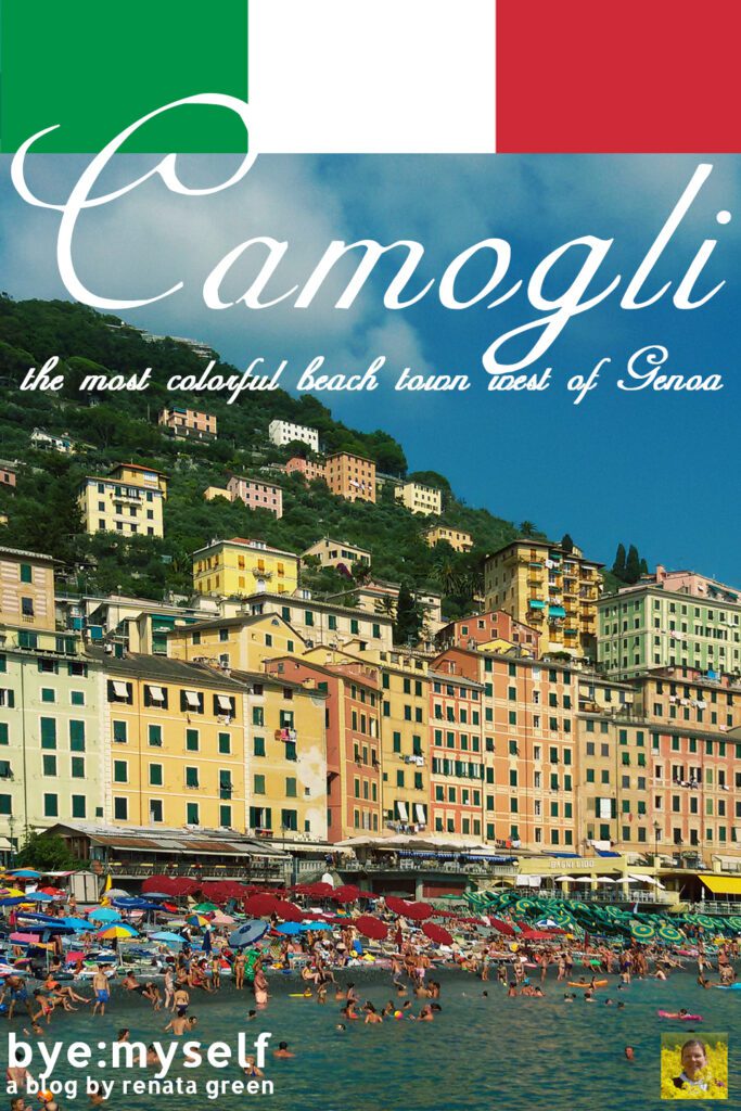 Pinnable Picture for the Post on CAMOGLI - The Most Colorful Beach Town West Of Genoa