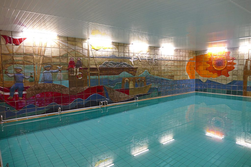 Indoor pool of the hotel miramar on Borkum