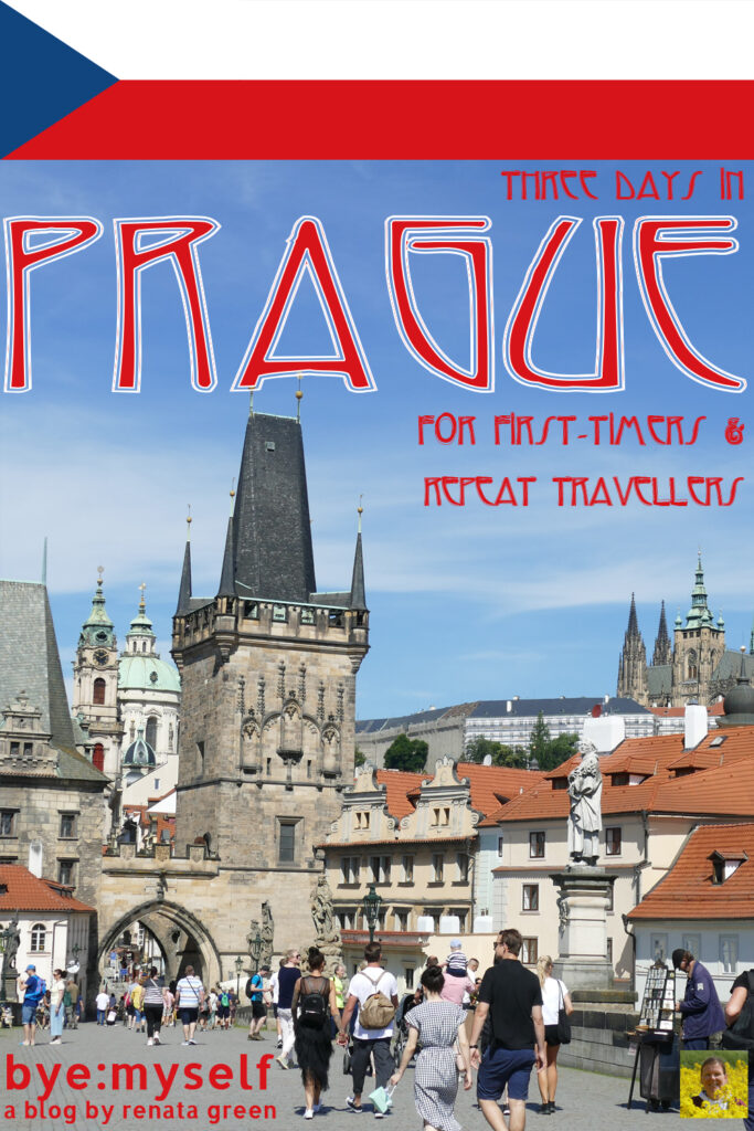 Pinnable Picture on the Post on Three Days in PRAGUE for first-timers and repeat visitors