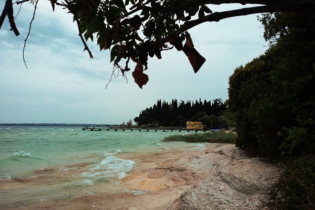 Jamaica Beach on Sirmione on the coast of Lake Garda