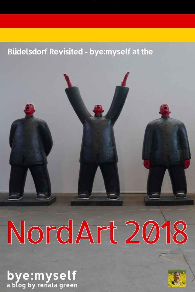 Pinnable Picture for the Post on Büdelsdorf Revisited - bye:myself at the NordArt 2018
