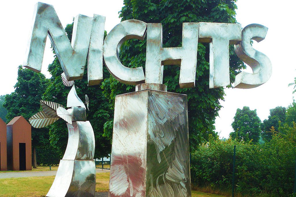 NICHTS by Klaus Gündchen, made from stainless steel in 2011. 