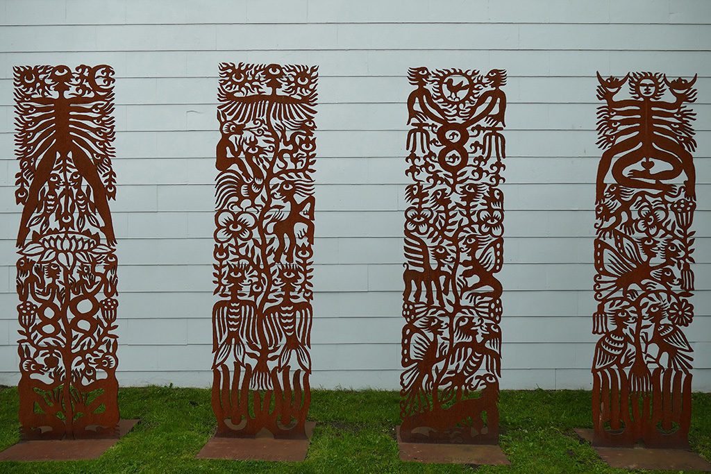 Panels by Ren Rong at the NordArt 2017 in Büdelsdorf.
