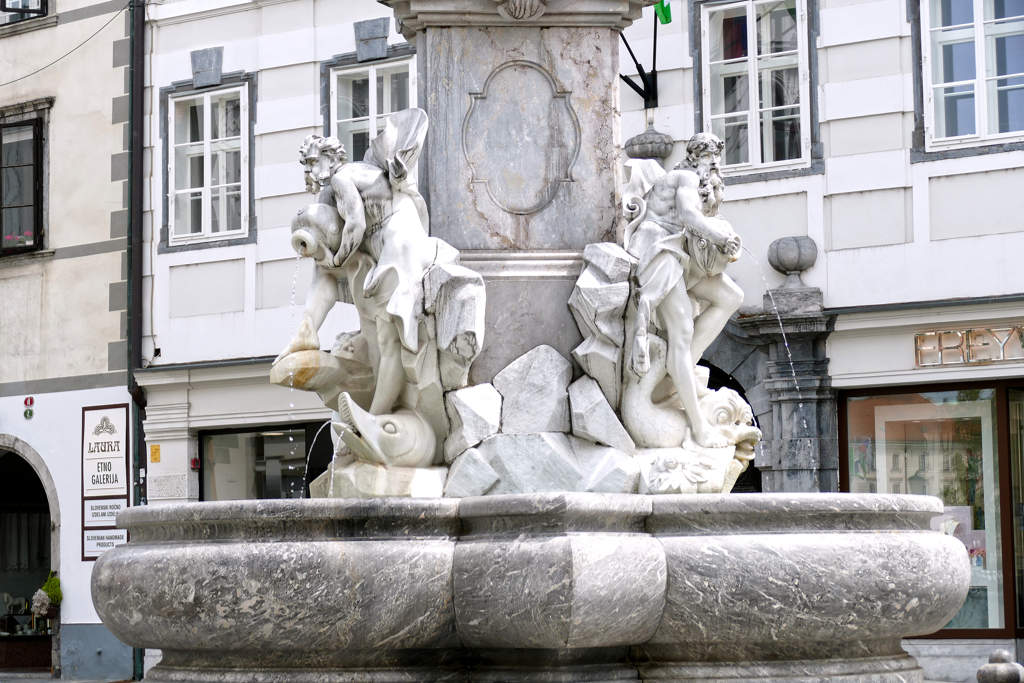 Robba Fountain in Ljubljana