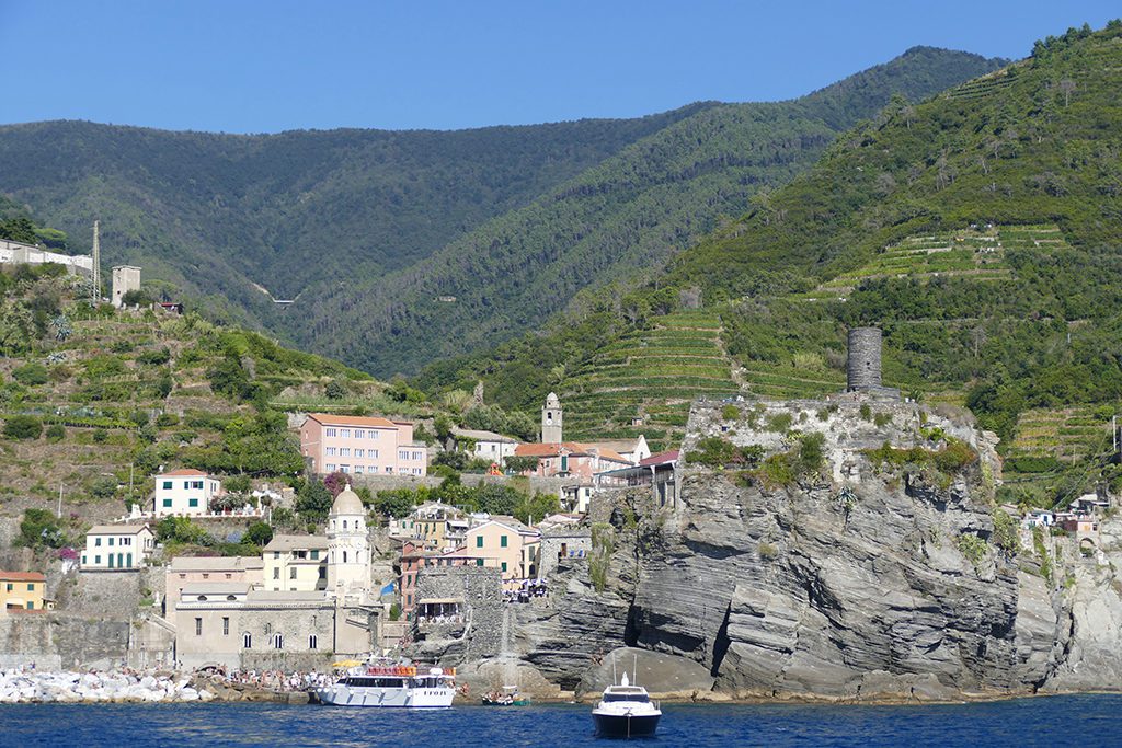 View of Vernazza from the Sea