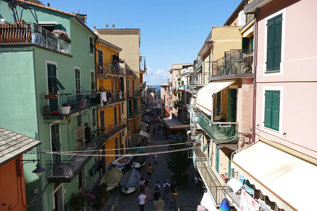 Manarola, one of the Cinque Terre along the world's most picturesque hiking trail