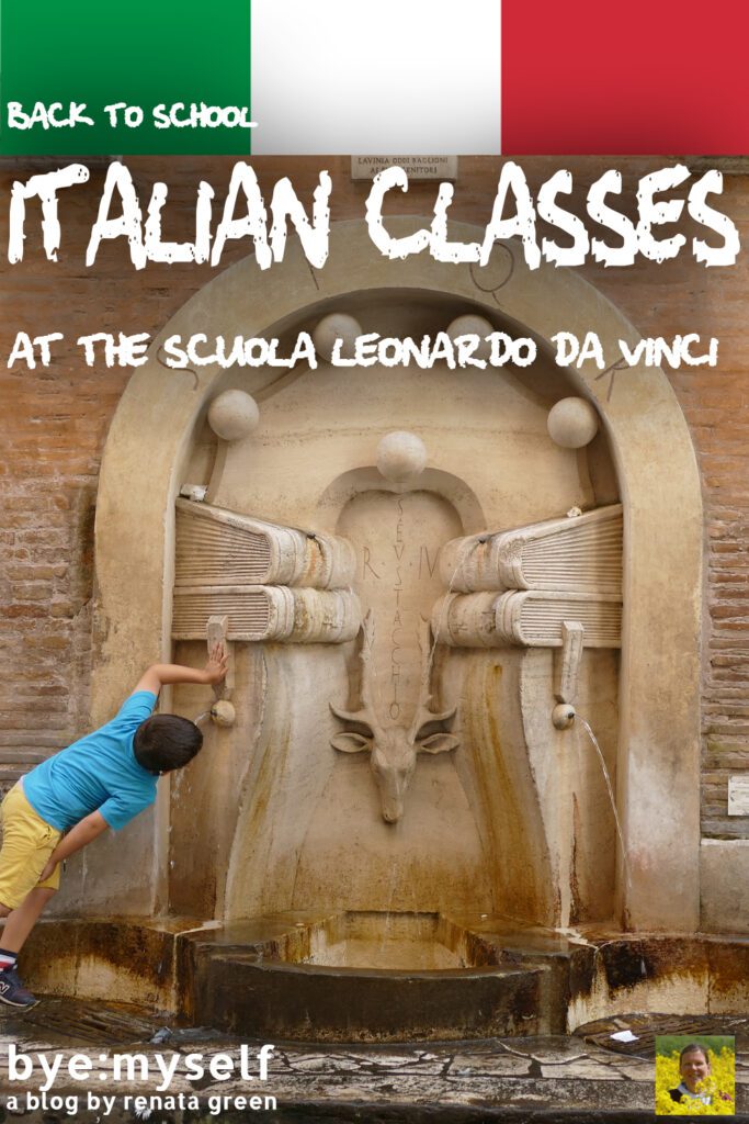 Pinnable Picture for the Post Back to School: Italian Classes at the Scuola Leonardo da Vinci in 2020