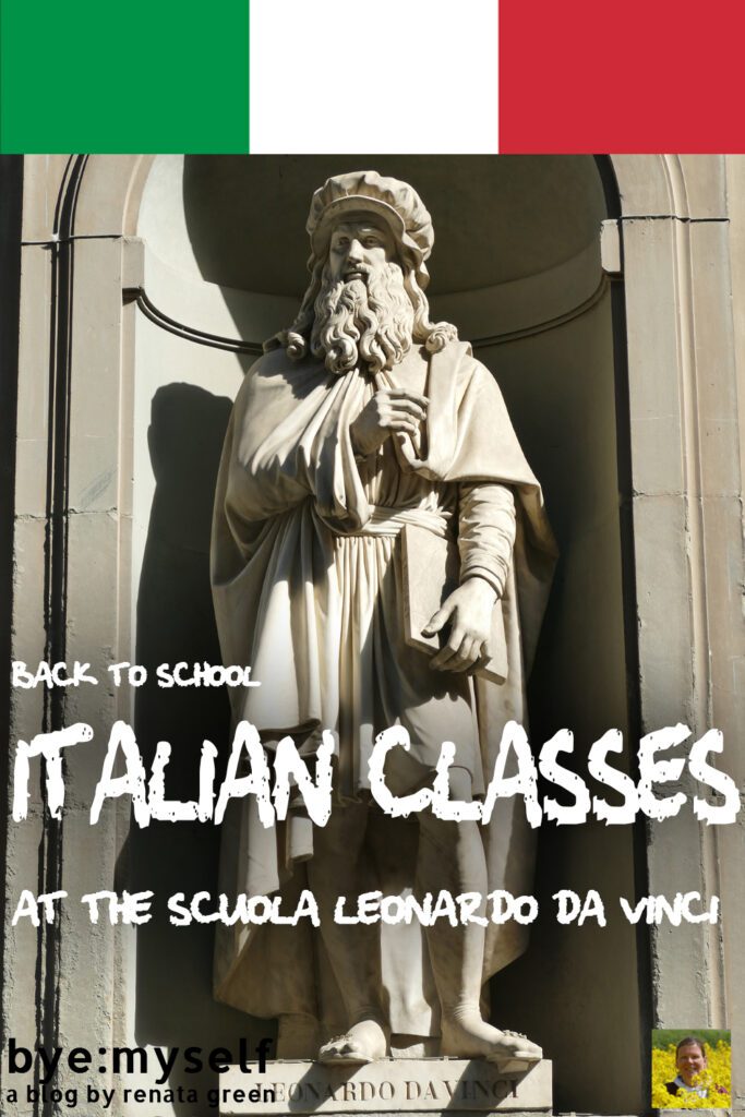 Pinnable Picture for the Post Back to School: Italian Classes at the Scuola Leonardo da Vinci in 2020