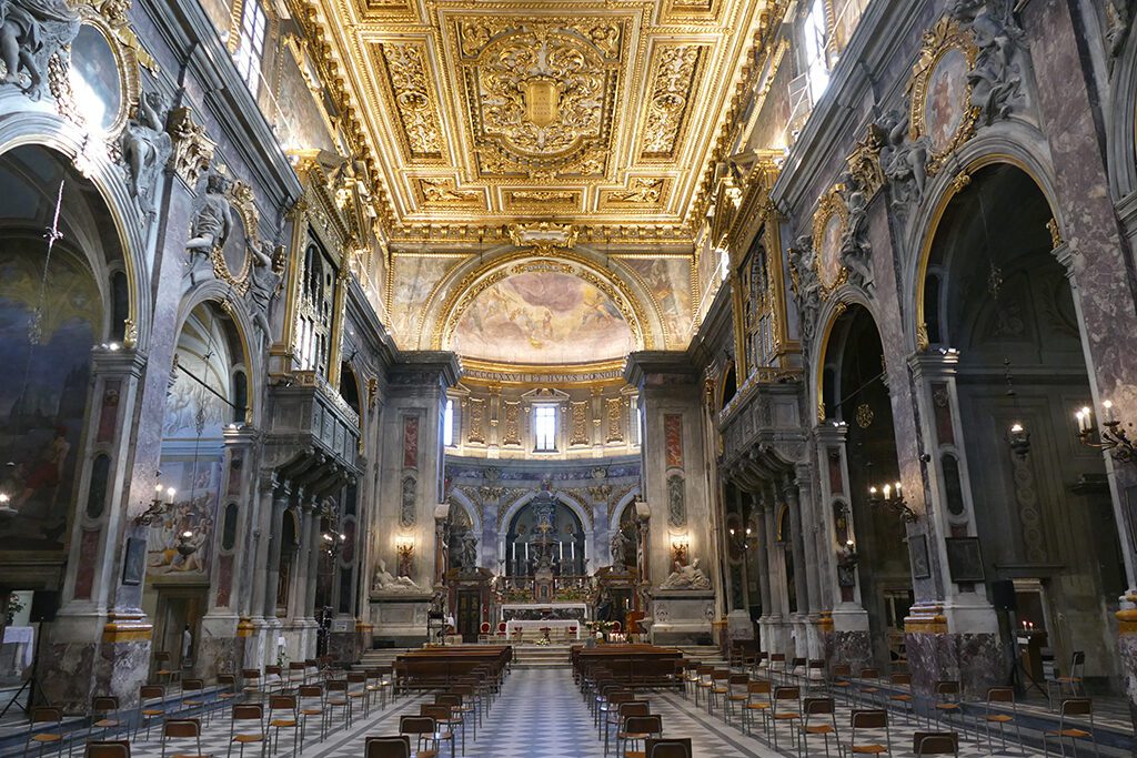 Inside the Santissima Annunziata in Florence.