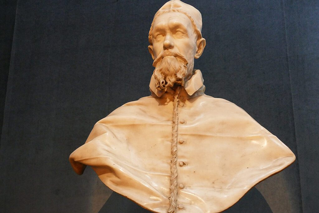  Innocent X. Pamphilj's bust by Bernini.