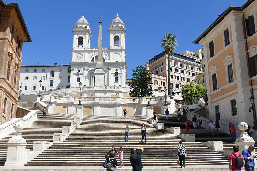 The Spanish Steps in Rome.
