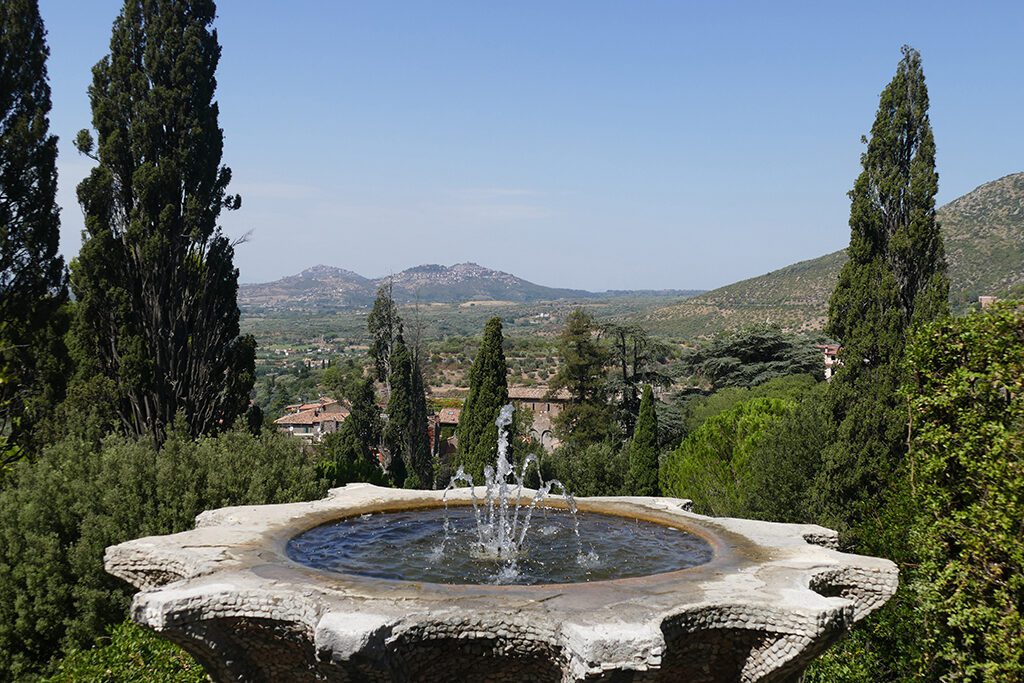View of the Roman Campagna from the Villa d'Este in Tivoli
