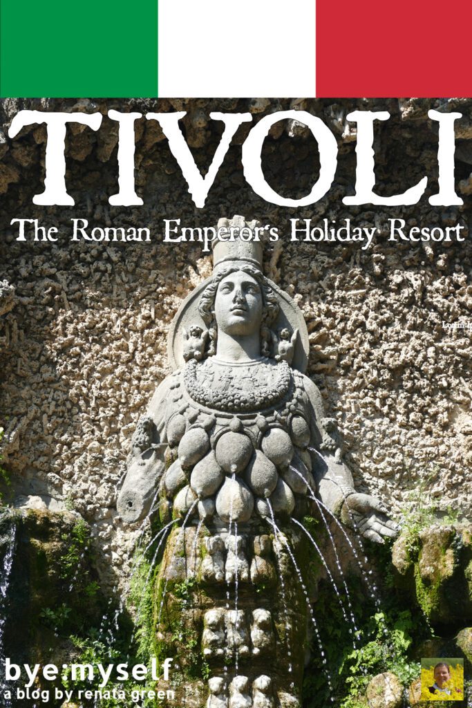 Pinnable Picture for the Post on TIVOLI - Villas, Waters, and Wealth. A Day Trip from Rome