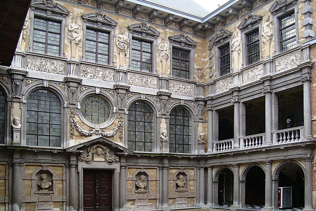  The courtyard of Rubens' former home seen on a day trip to Antwerp