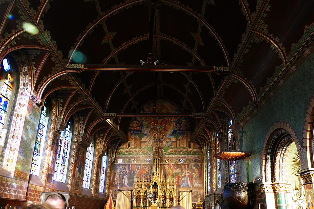 Inside the Basiliek van het Heilig Bloed in Bruges.