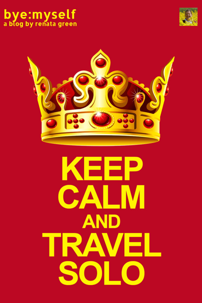 Pinnable Picture for Post on KEEP CALM and TRAVEL SOLO dealing with how to surpass pre-travel anxiety