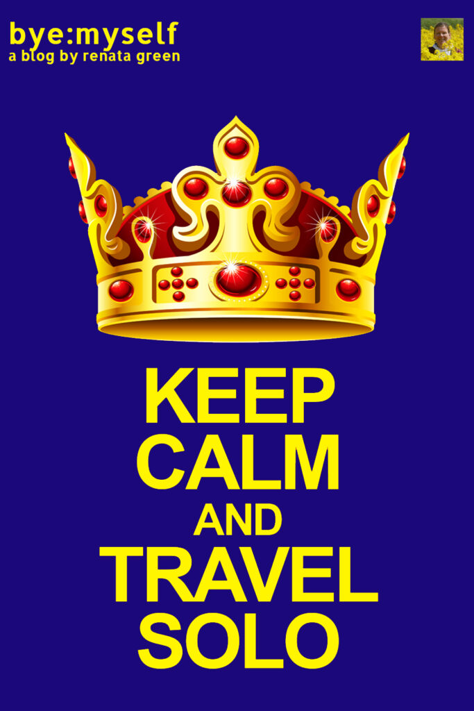 Pinnable Picture for Post on KEEP CALM and TRAVEL SOLO dealing with how to surpass pre-travel anxiety