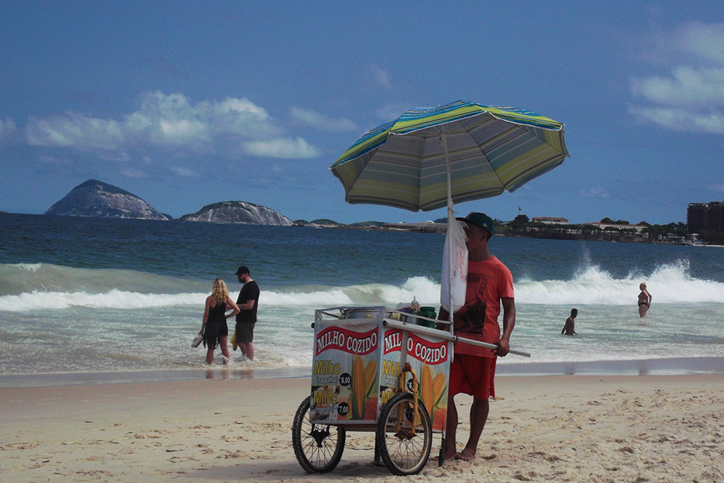 Copacabana Beach in Rio de Janeiro, a smooth place in a rough city