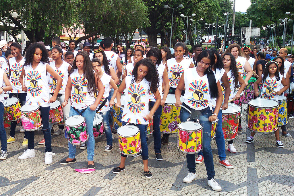 Group of drummers in Belo Horizonte