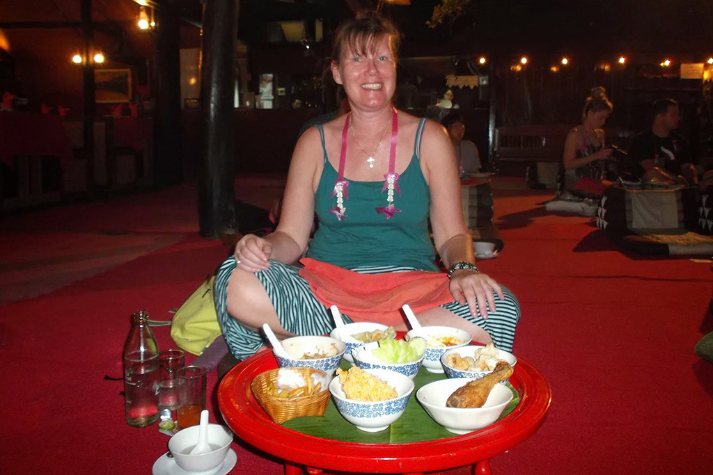 Renata Green at the Khantoke Dinner and Cultural Show in Chiang Mai,