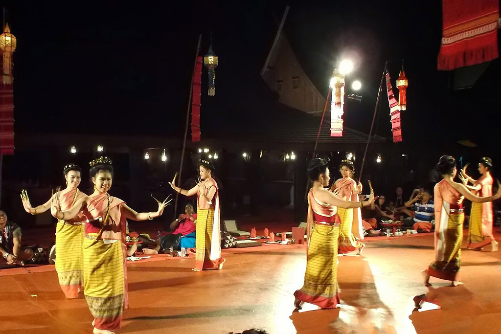 Dancers at the Khantoke Dinner and Cultural Show in Chiang Mai,