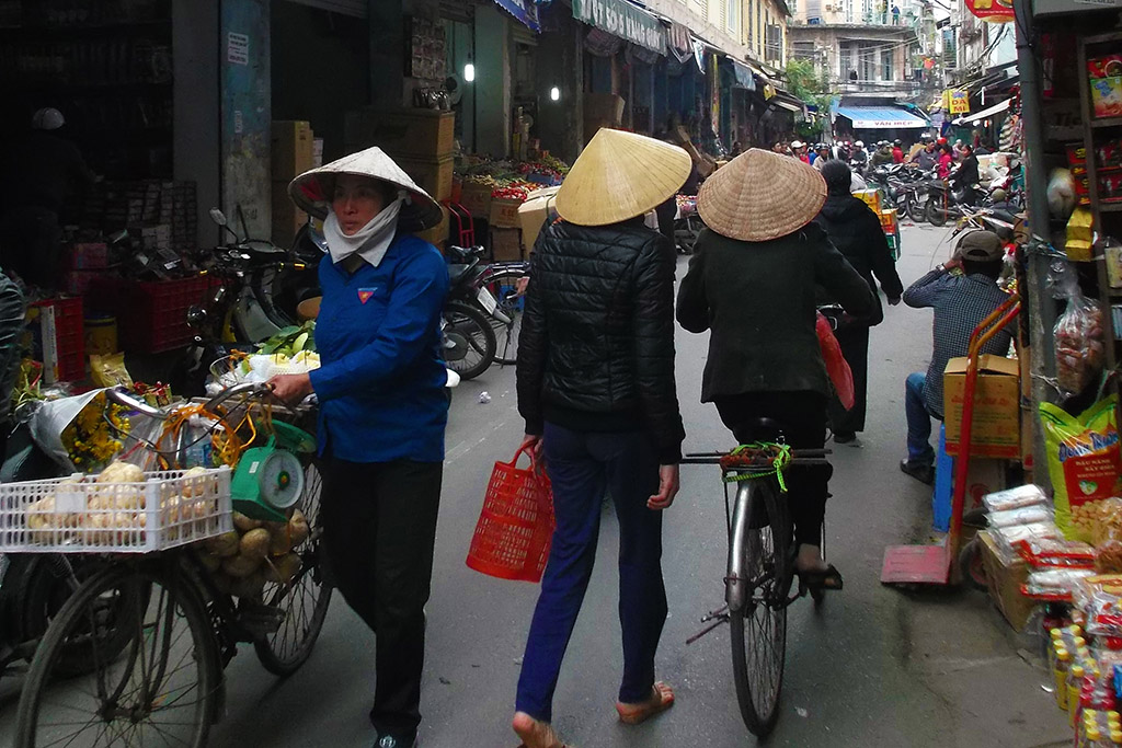 Street Scene in Hanoi, Vietnam's capital