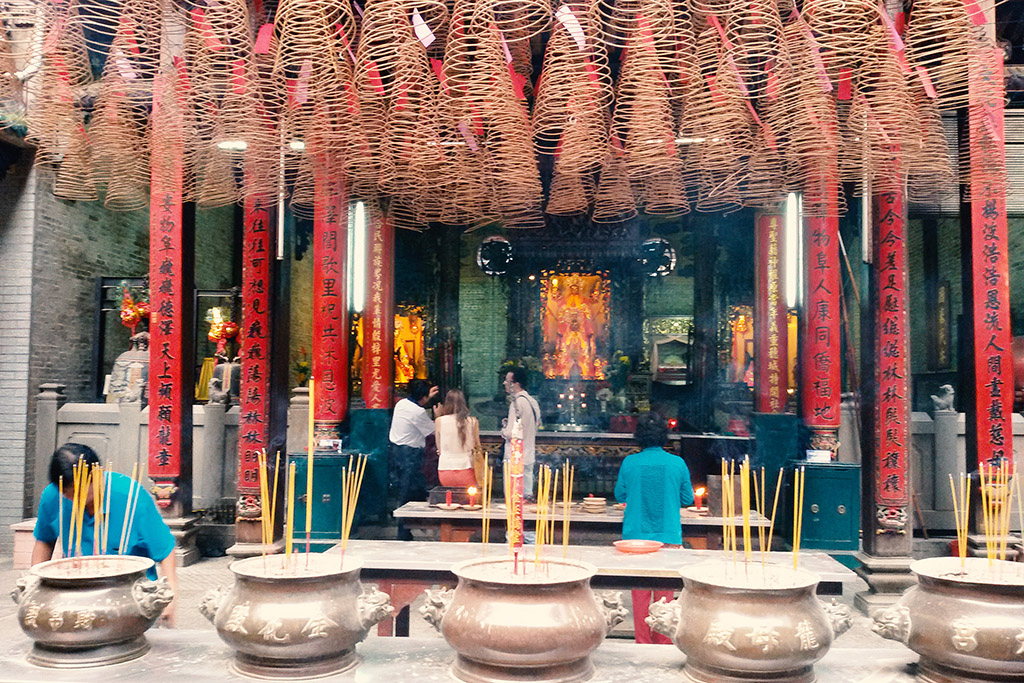 Inside the Thien Hau Pagoda in Ho Chi Minh City's district Cho Lon
